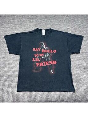 Vintage 2004 Scarface Movie Promo Shirt XL Say Hello To My Lil’ Friend Rare Mens
